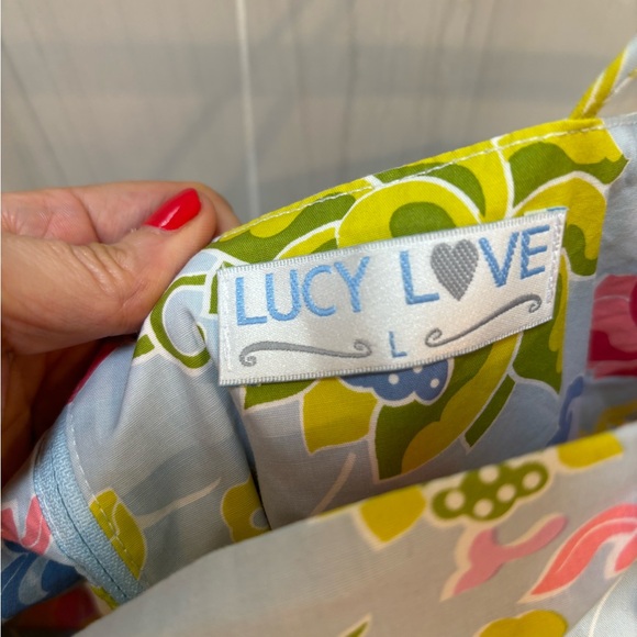 Multi-colour Floral cotton dress with stretch - Picture 3 of 4